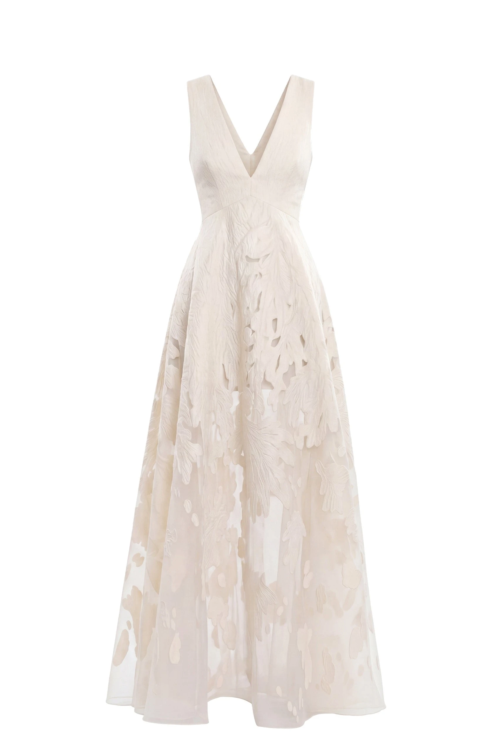 Saiid Kobeisy Brocade Dress in Ivory | Dresses | Luxury Shoes Saiid Kobeisy Brocade Dress in Ivory