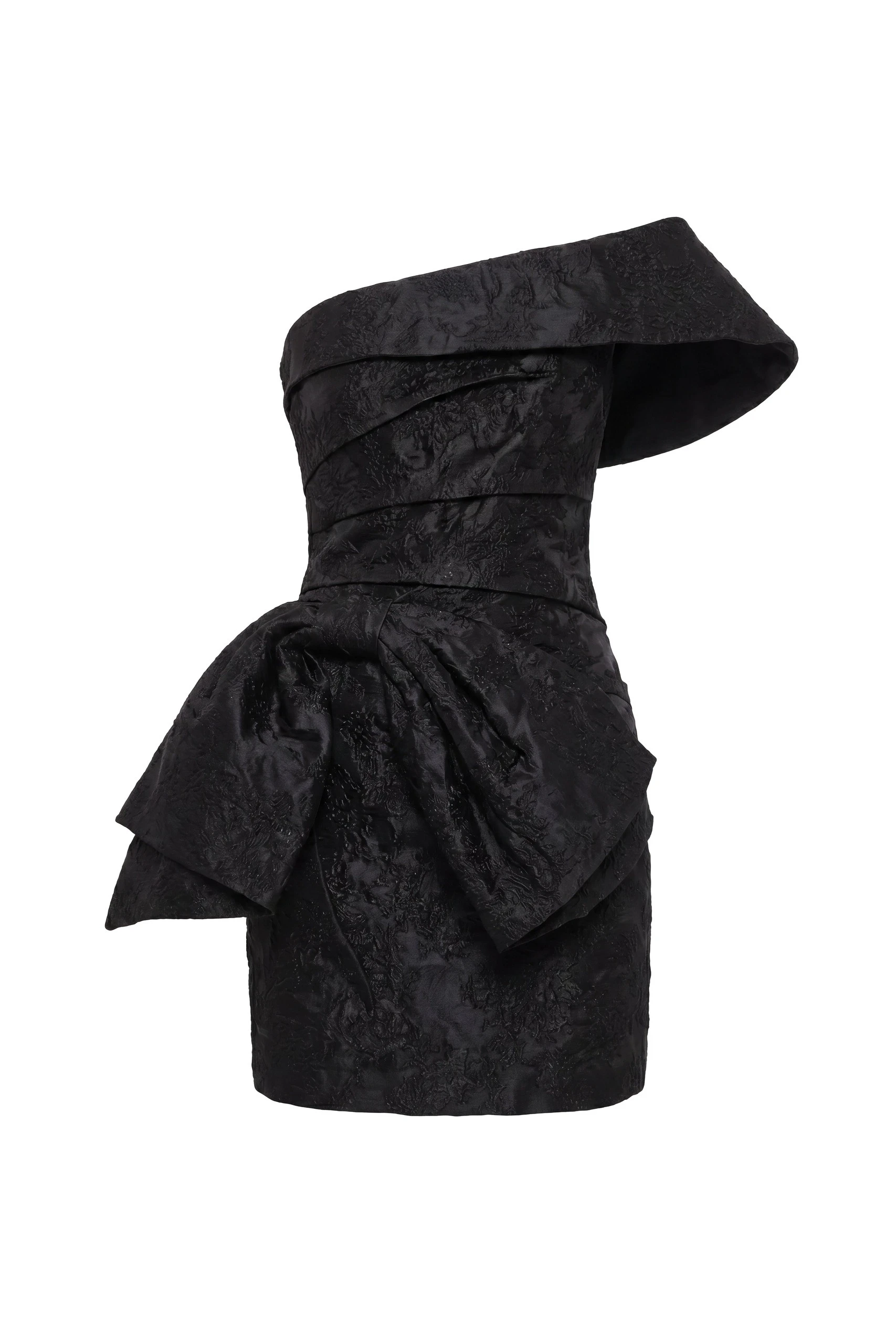 Saiid Kobeisy Brocade Short Dress in Jet Black | Dresses | Luxury Shoes Saiid Kobeisy Brocade Short Dress in Jet Black