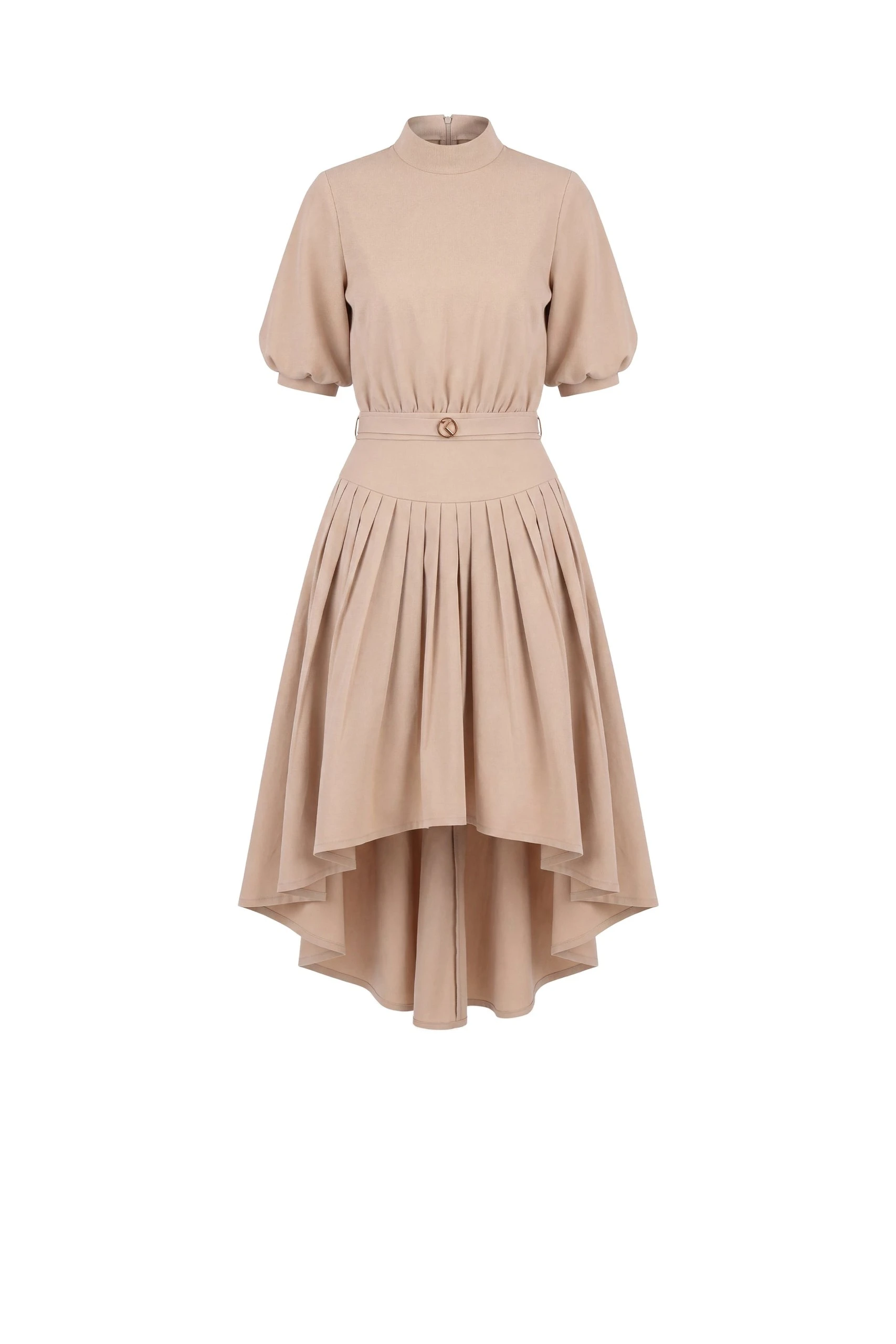 Saiid Kobeisy Crepe Short Dress in Skin | Dresses | Luxury Shoes Saiid Kobeisy Crepe Short Dress in Skin