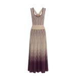 Saiid Kobeisy Degrade Knitwear Dress in Italian Plum