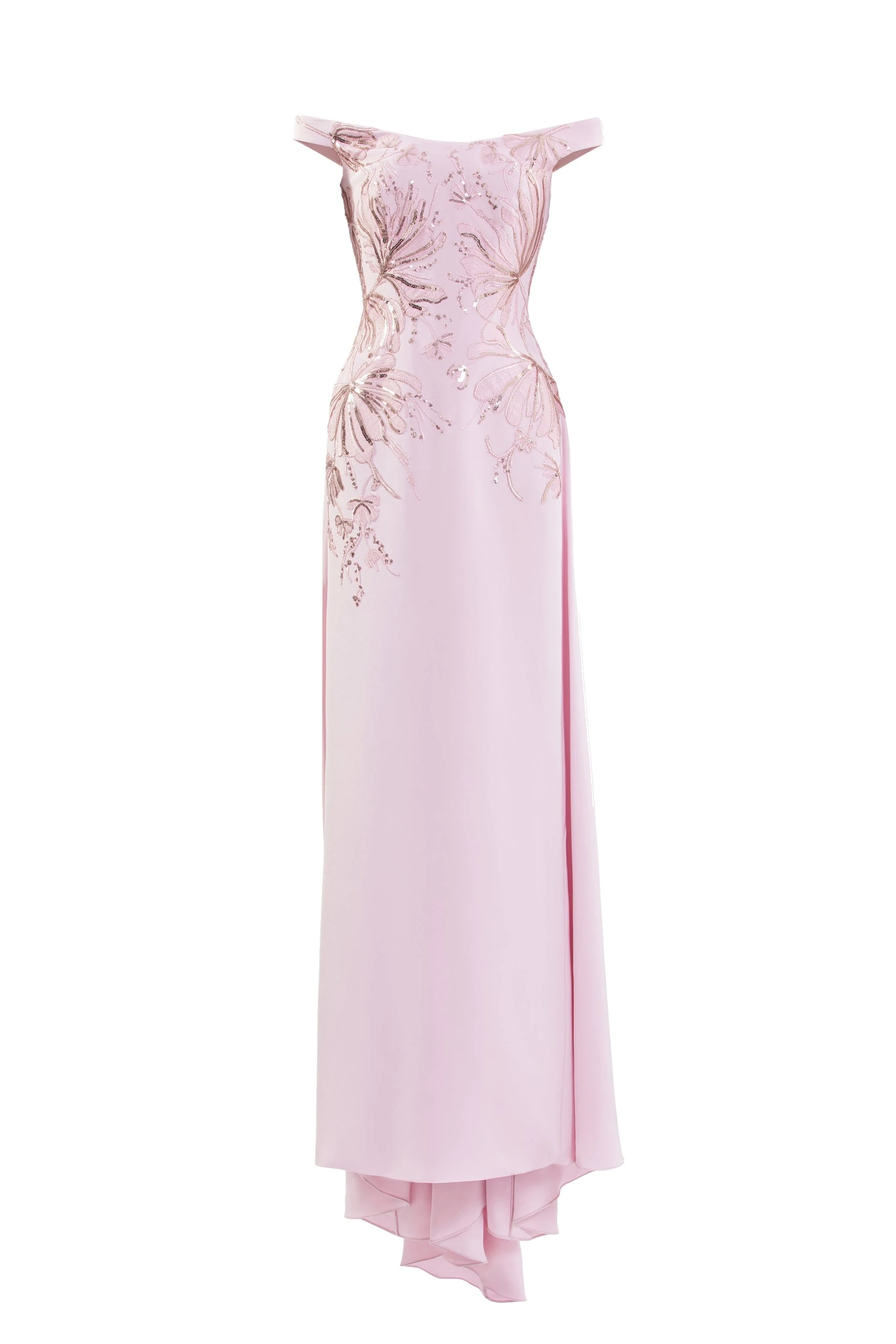 Saiid Kobeisy Embellished Off-Shoulder Dress in Salsa Rosa | Dresses | Luxury Shoes Saiid Kobeisy Embellished Off-Shoulder Dress in Salsa Rosa