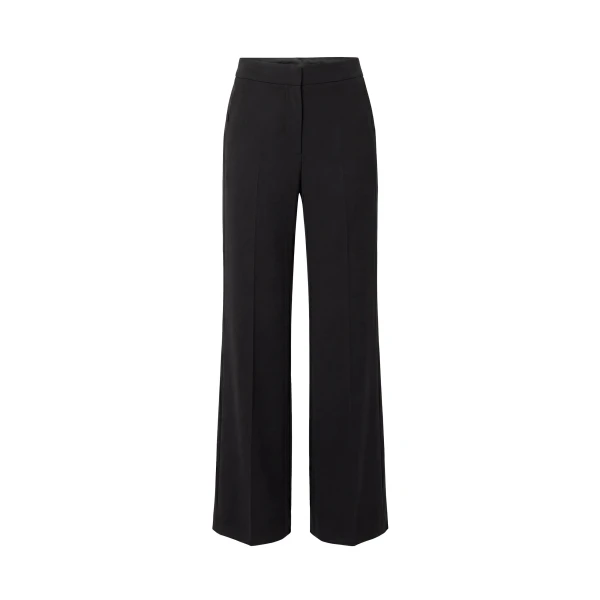 Saiid Kobeisy Floral Tailored Pants in Jet Black