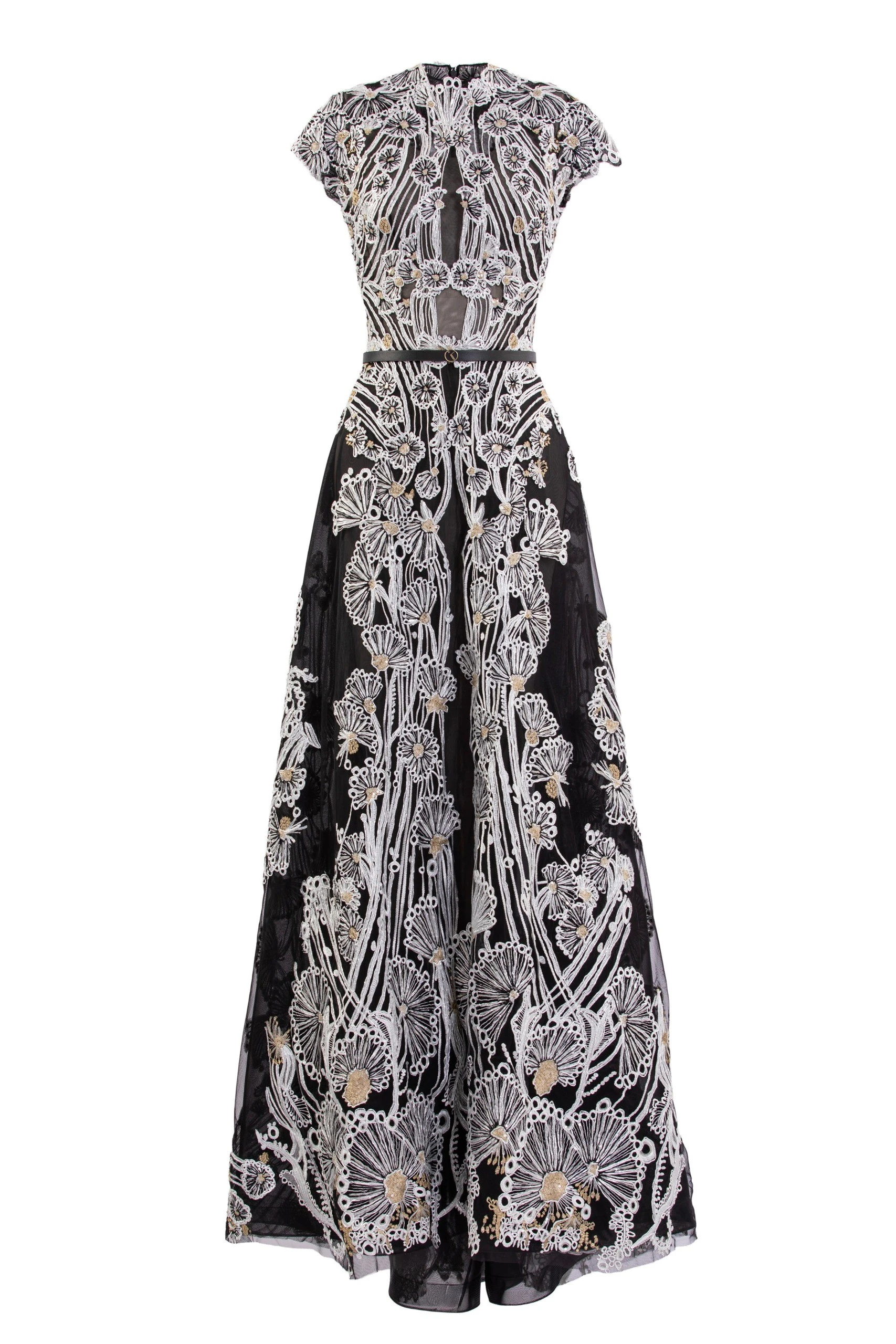Saiid Kobeisy Fully Embellished Dress in Jet Black | Dresses | Luxury Shoes Saiid Kobeisy Fully Embellished Dress in Jet Black