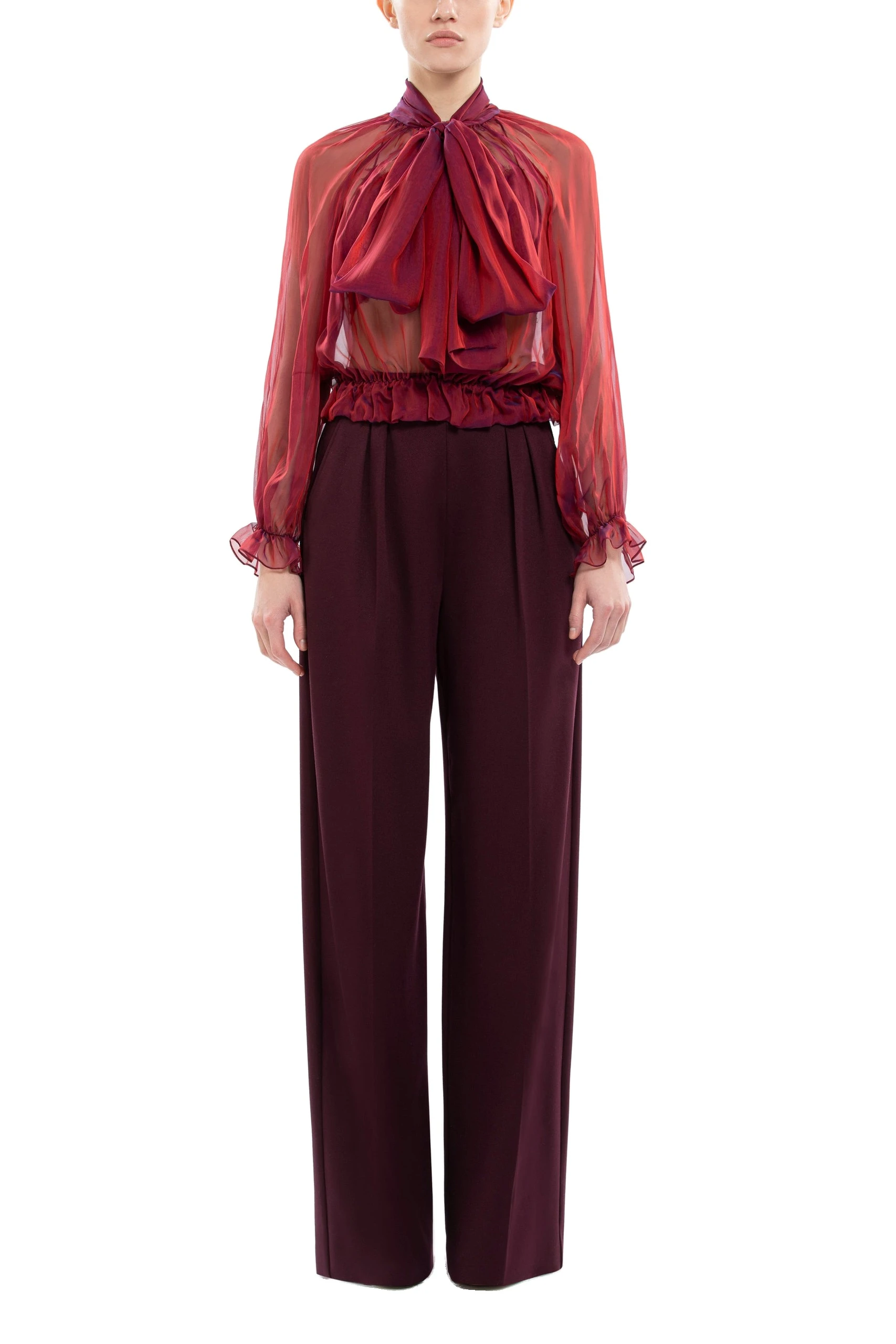 Saiid Kobeisy Lace Bra in Italian Plum | Tops | Luxury Shoes Saiid Kobeisy Lace Bra in Italian Plum