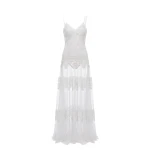 Saiid Kobeisy Lace Long Dress in Off White, Style 34