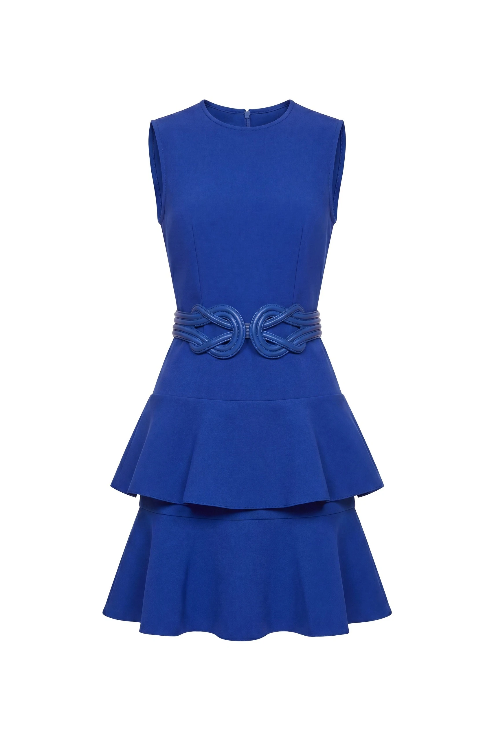 Saiid Kobeisy Midi Ruffled Dress in Blue | Dresses | Luxury Shoes Saiid Kobeisy Midi Ruffled Dress in Blue