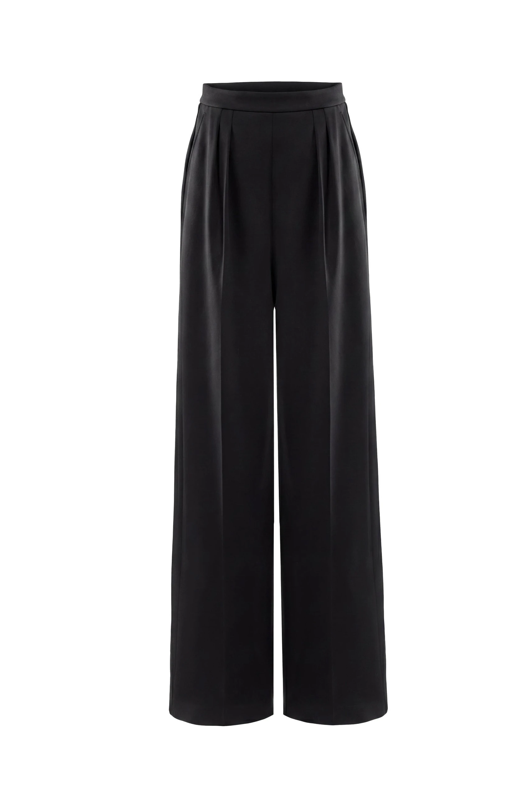 Saiid Kobeisy Pleated Pants in Jet Black | Pants | Luxury Shoes Saiid Kobeisy Pleated Pants in Jet Black
