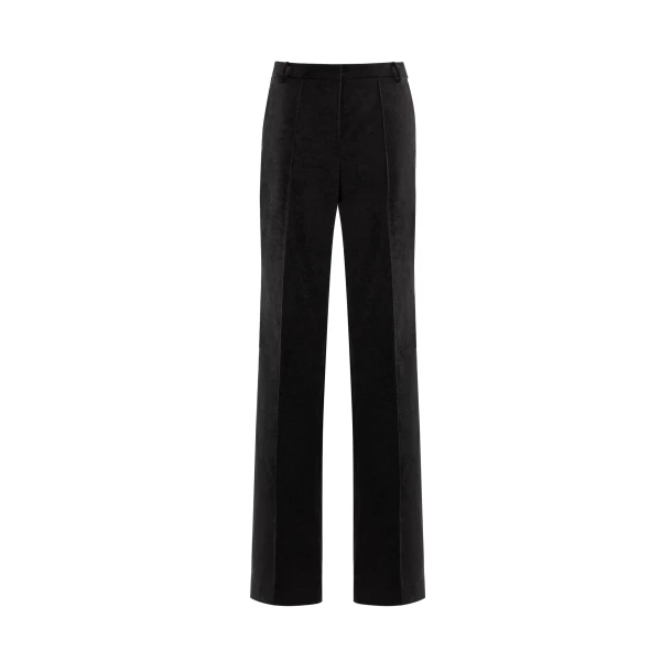 Saiid Kobeisy Straight-Cut Pants in Jet Black
