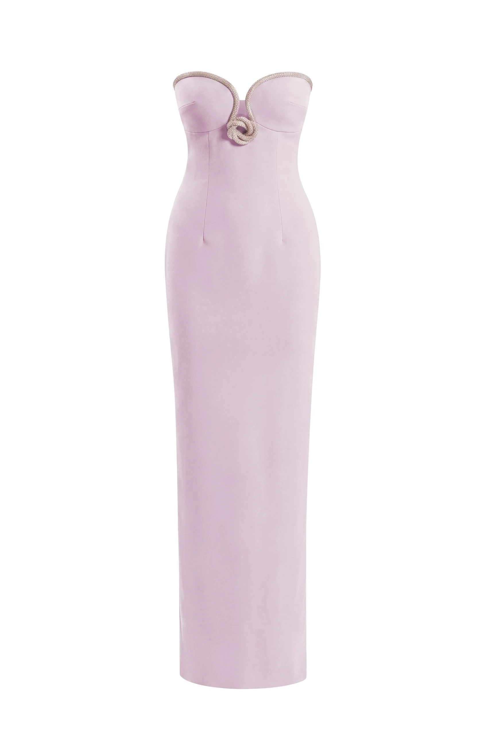 Saiid Kobeisy Strapless Dress with Crystal Embellishment in Reed | Dresses | Luxury Shoes Saiid Kobeisy Strapless Dress with Crystal Embellishment in Reed