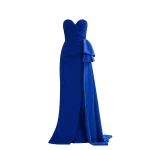 Saiid Kobeisy Strapless Long Dress in Spectrum Blue