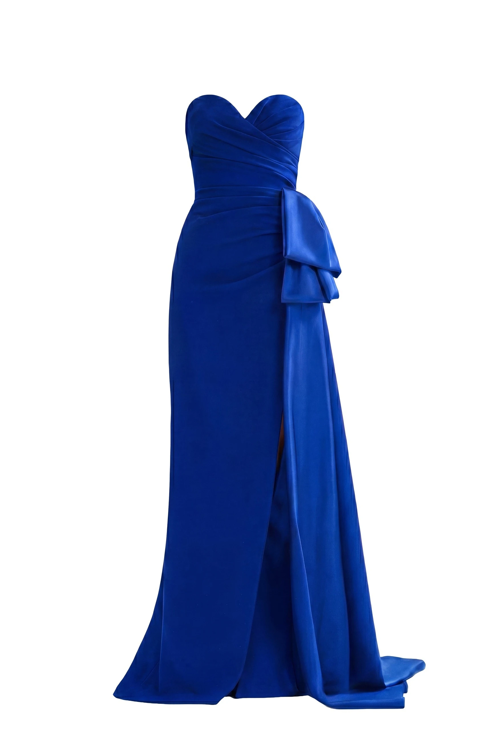 Saiid Kobeisy Strapless Long Dress in Spectrum Blue | Dresses | Luxury Shoes Saiid Kobeisy Strapless Long Dress in Spectrum Blue