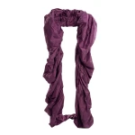Saiid Kobeisy Taffeta Cape in Italian Plum