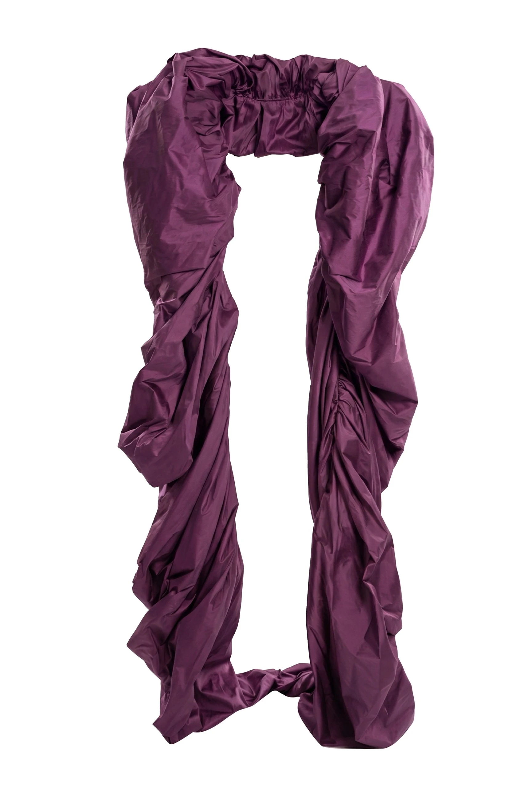 Saiid Kobeisy Taffeta Cape in Italian Plum | Jackets | Luxury Shoes Saiid Kobeisy Taffeta Cape in Italian Plum