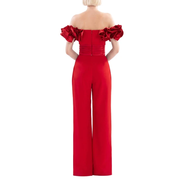 Saiid Kobeisy Tailored Pants in Space Cherry, view 3
