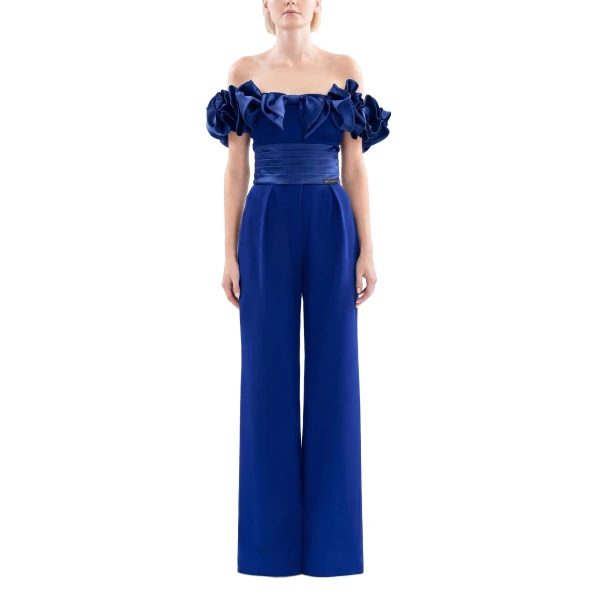 Saiid Kobeisy Tailored Pants in Spectrum Blue, view 2
