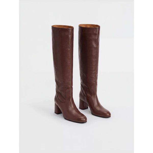 ATP Atelier Sarconi in Cannella Knee High Boots Brown