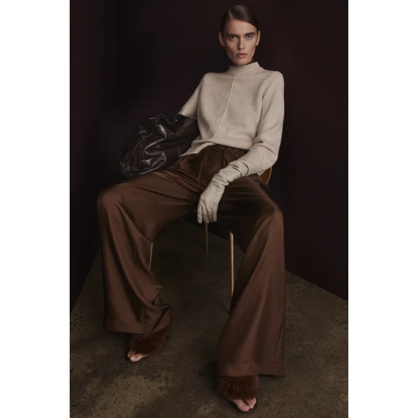 Cashmere Wool Crew Sweater