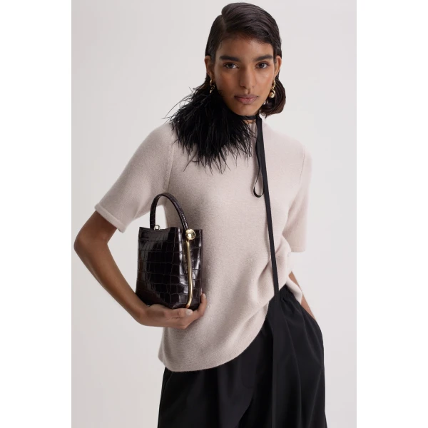 Cashmere Wool Peplum Sweater