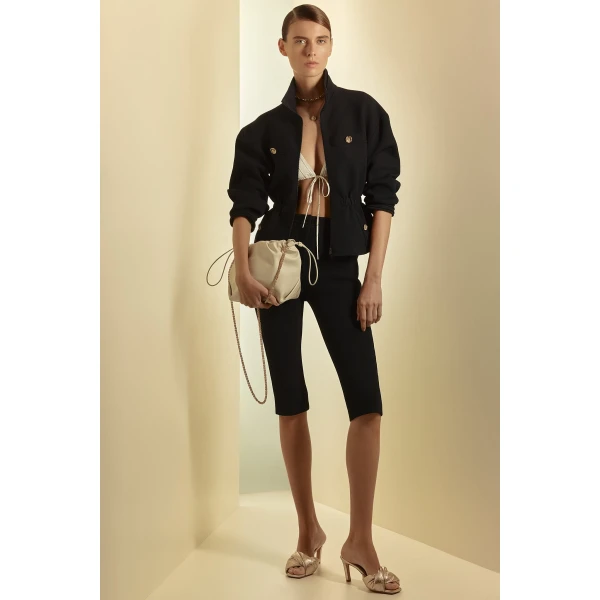 Crepe Knit Capri