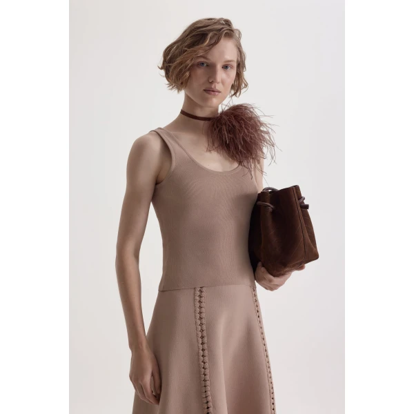 Crepe Knit Singlet