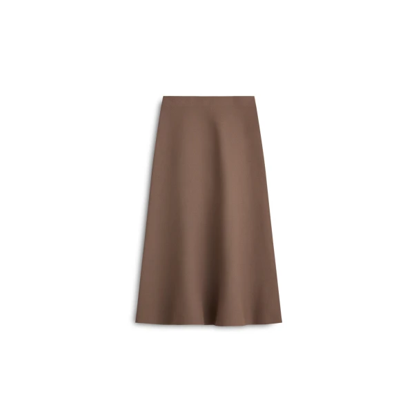 Crepe Knit Soft Hem Skirt