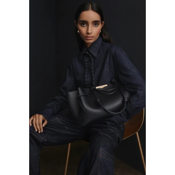 Denim Ruffle Shirt