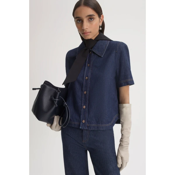 Denim Short Sleeve Shirt