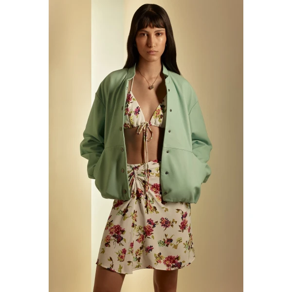 Floral Drape Skirt