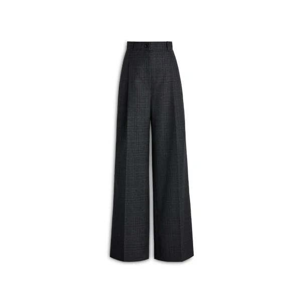 Italian Plaid Trouser in Anthracite