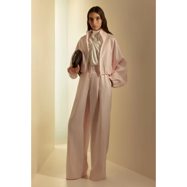 Linen Soft Pleat Trouser