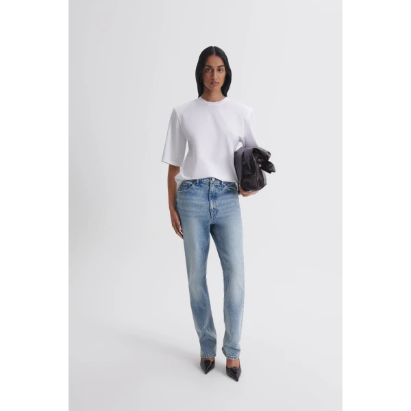 Mercerised Oversize Shoulder Pad Tee
