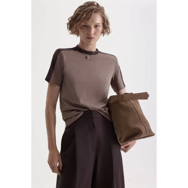 Mercerised Sportif Shoulder Pad Tee
