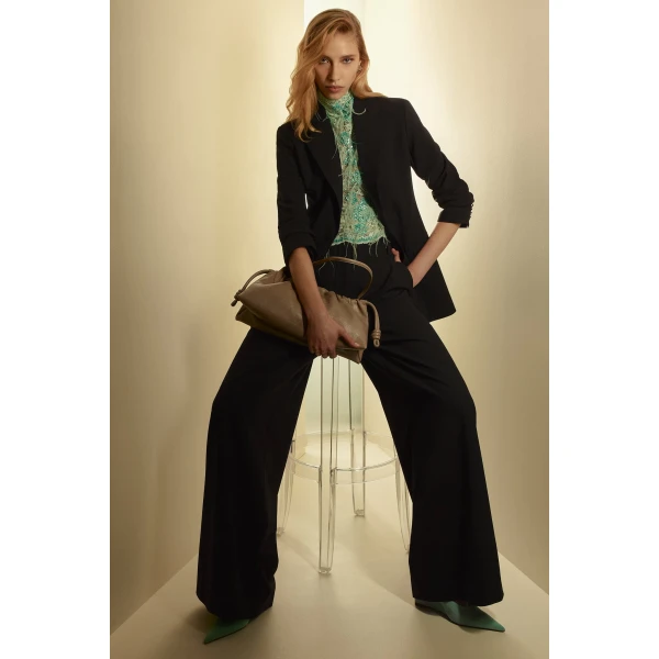 Pleat Drape Tailored Trouser