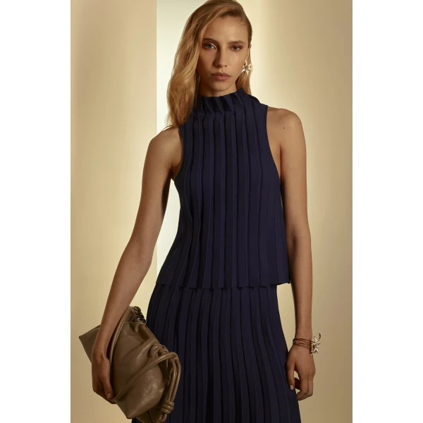 Pleat Tailored Tank
