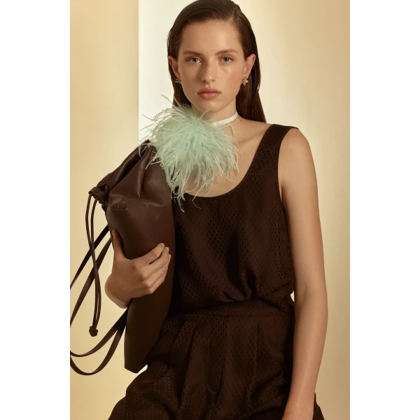 Silk Chain Jacquard Singlet