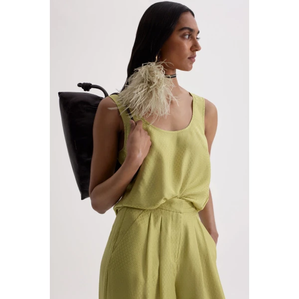 Silk Chain Jacquard Singlet