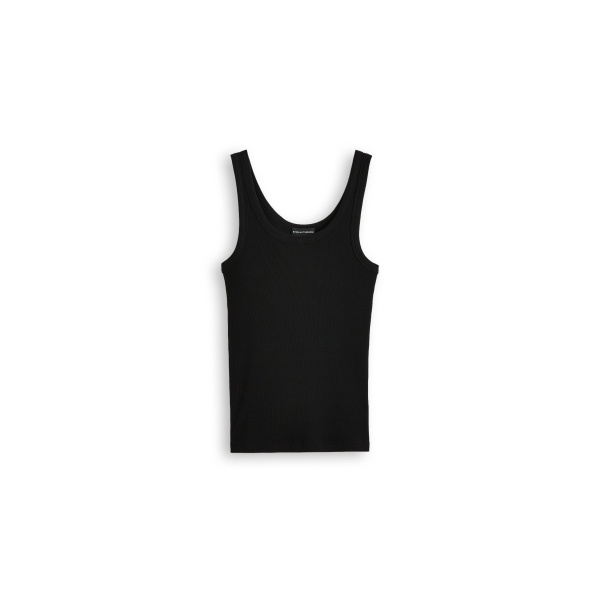 Scanlan Theodore Silk Cotton Singlet in Black