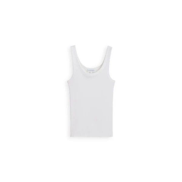 Scanlan Theodore Silk Cotton Singlet in White