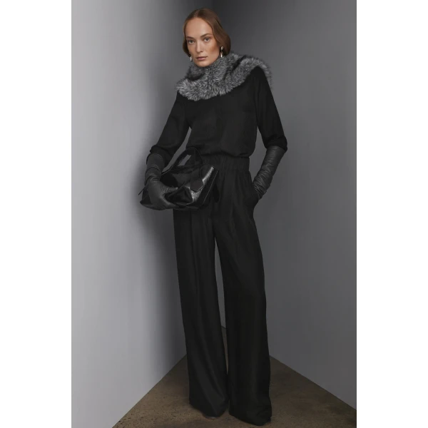 Silk Jacquard Trouser