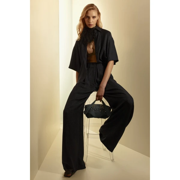 Silk Jacquard Trouser