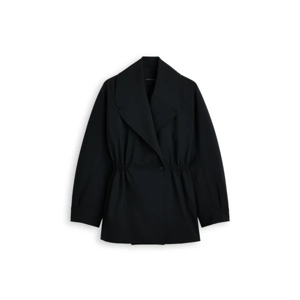 Tailored Cocoon Sleeve Jacket in Black