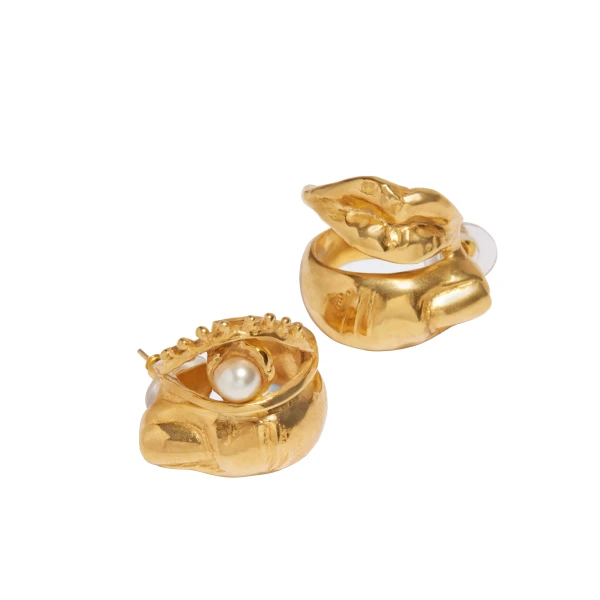 schiaparelli asymmetric hoop earrings price