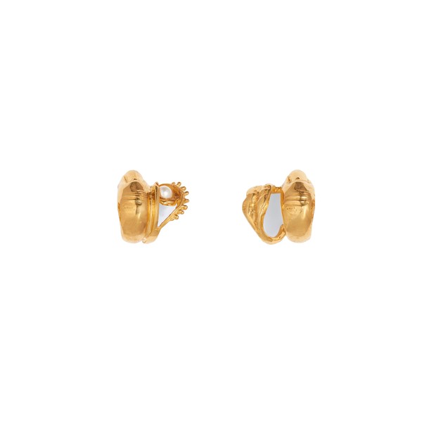 schiaparelli asymmetric hoop earrings