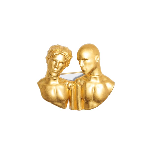 schiaparelli gemini brooch