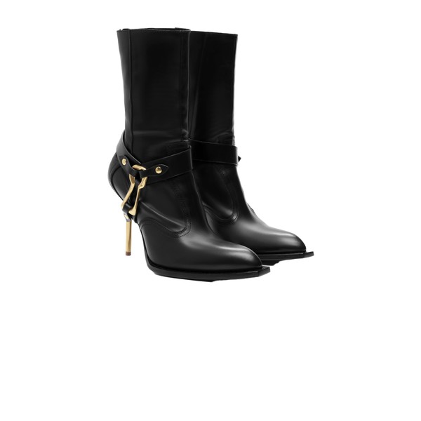 schiaparelli keyhole western ankle boots