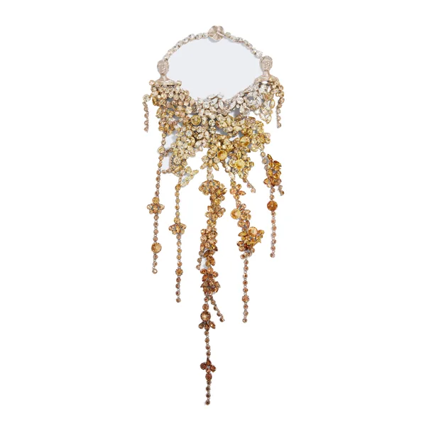 schiaparelli large rhinestone necklace