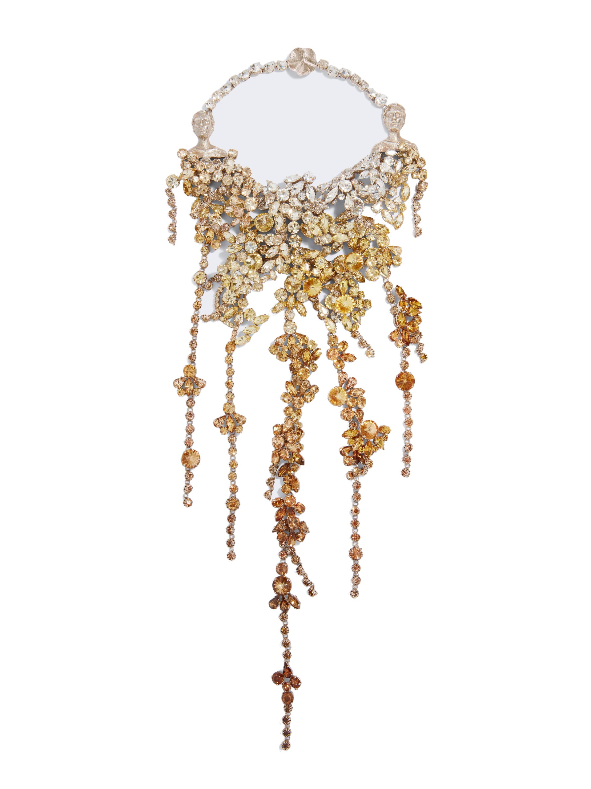 Large Rhinestone Necklace Schiaparelli Jewelry | Luxury Shoes schiaparelli large rhinestone necklace