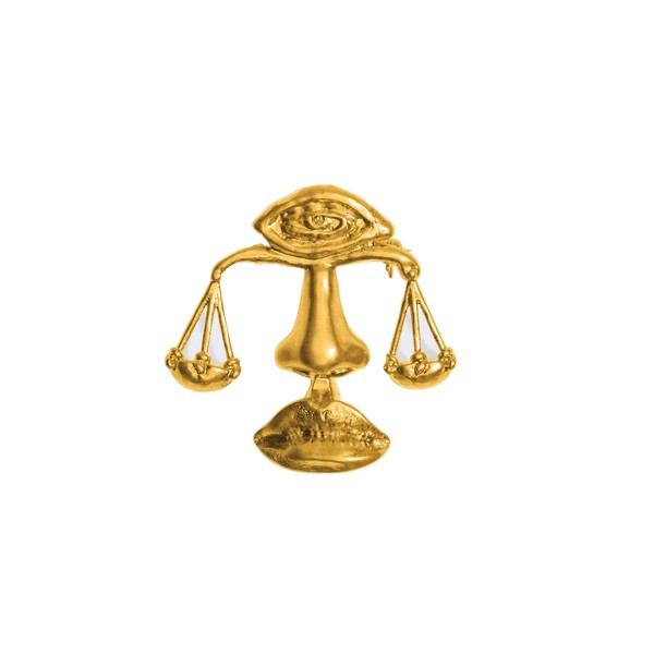 schiaparelli libra brooch
