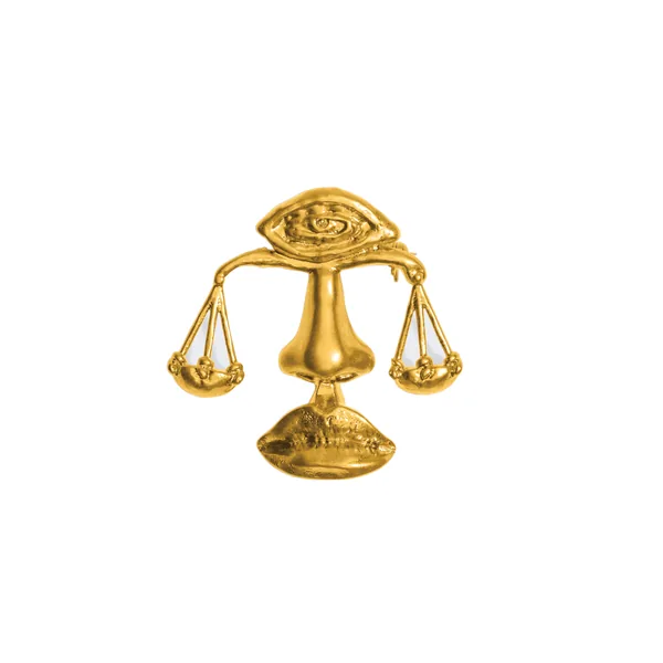 schiaparelli libra brooch