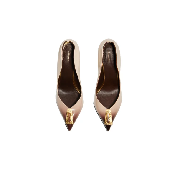 schiaparelli patent keyhole pumps price
